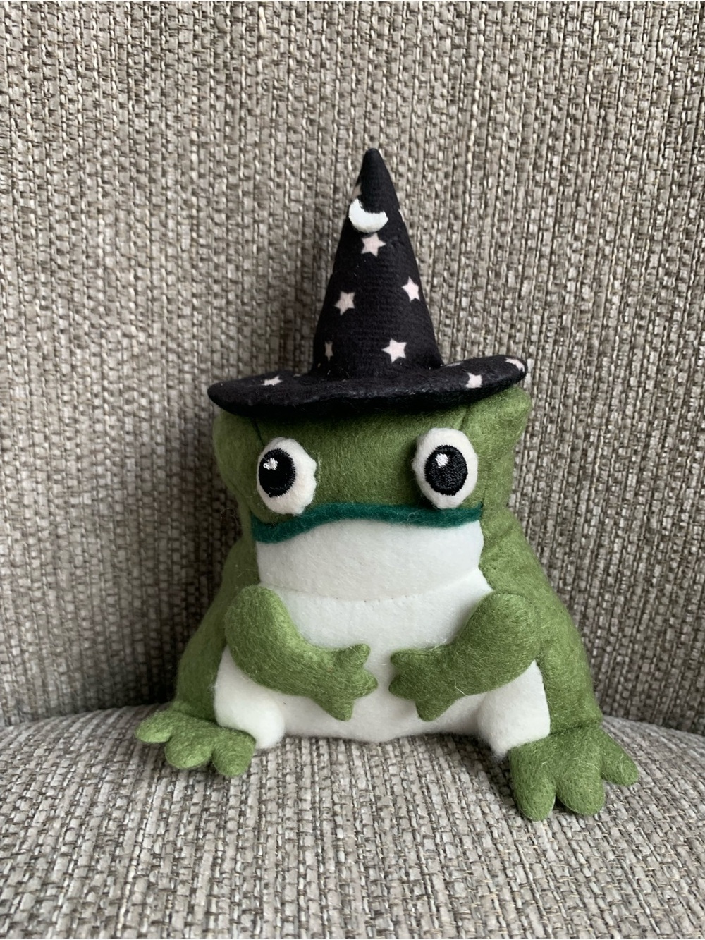 Green Frog Wizard Soft Plush Halloween NWT Seasonal Decor